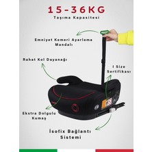 Prego Hera 15-36 kg Emniyet Kemeriyle Kullanılabilen Isofixli Oto Koltuğu Yükseltici