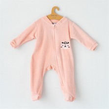 Mama Yoyo Kadife Uyku Tulumu Pembe - Baby Leopar Pink