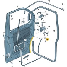 Vass41 Vw Caravelle T6.5 2020-2023 Ön Sağ Çamurluk Ara Kapı Fitili 7H0837566A