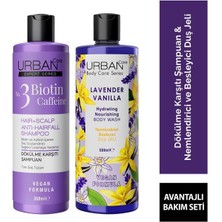 Urban Care Expert & Caffein Şampuan + Lavender & Vanilla  Duş Jeli Set