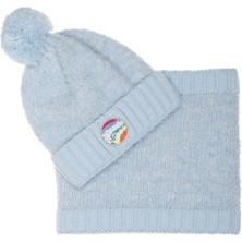 Fonem  Huve 8-12 Yaş 2li Yünlü Çoçuk Set Fo 5191 Mavi