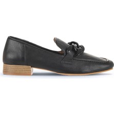 Bueno Shoes Siyah Deri Kadın Loafer 01WU2109 01WU2109