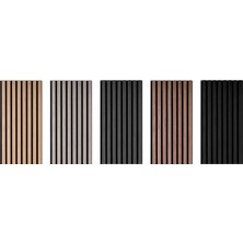 Şahan Art Deco Akustik Duvar Paneli / 30 x 60 cm / Silver Meşe / 1 Adet