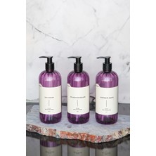 Homence Sıvı Sabunluk Bulaşık Deterjanı Çamaşır Suyu Etiketli Pompalı Plastik Şişe 3'lü Mor 500ml