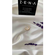 Zena Accessories Taş Detaylı Kıkırdak Çelik Küpe