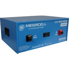 Megacell 12.8V 300AH Lifepo4 Lityum Demir Fosfat Akü