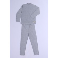 HÇM Kız Çocuk Alt-Üst Takım Boğazlı Düz Renk D18