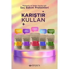 Epizen Vitaminli Kokulu Saç Bakım Proteini Seti - Yıpranmalara Karşı Özel Ürün 5x50gr