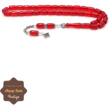 Midyat Nurtaş Gümüş Kırmızı Gümüş Püsküllü Kapsül Kesim Ateş Tesbih 201023359