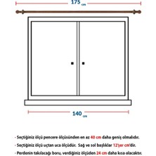 Wenthi Ceviz Ahşap Rustik Tek Raylı Perde Askısı