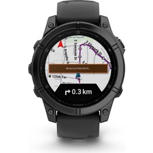 Garmin Fenix E - 47 mm Amoled Slate Gri Siyah Silikon Kayışlı