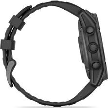 Garmin Fenix E - 47 mm Amoled Slate Gri Siyah Silikon Kayışlı