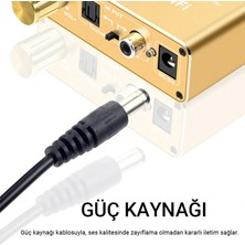 VegGieg Koaksiyel Toslink Optik Dijital To 3.5mm Rca Analog Ses Çevirici Adaptör