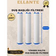 Ellante 3 Adet Duş Başlığı Filtresi- Kireç Pas Tortu Engelleyici Filtre