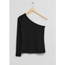 Betül Aksu Butik Orjinal Marka 🖤 Tek Omuz Uzun Kollu Bluz