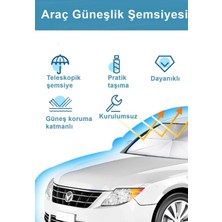 Deco Elit Oto Araç Içi Ön Cam Şemsiyesi  Güneşlik Gölgelik Tüm Binek Araçlar Için Güneşlik