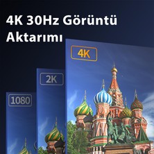 Veggieg 4K 30Hz Displayport To HDMI Dönüştürücü Kablo 1.5 Metre