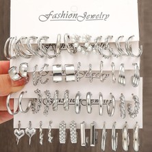 Caliphs Selection Caliphsçok Satan Moda Avrupa ve Amerikan Tarzı Altın C-Şekilli Zincir Küpe Seti, Bayanlar Için Hafif Lüks ve Üst Düzey Küpeler (Yurt Dışından)