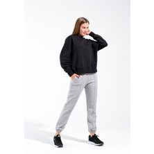 Signature Style 724511_KADIN Yuvarlak Yaka Oversize Sweatshirt