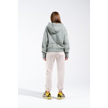 Signature Style 724513_KADIN Kapüşonlu Oversize Kanguru Cepli Sweatshirt