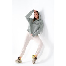 Signature Style 724513_KADIN Kapüşonlu Oversize Kanguru Cepli Sweatshirt