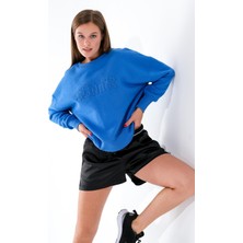 Signature Style 724511_KADIN Yuvarlak Yaka Oversize Sweatshirt