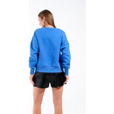 Signature Style 724511_KADIN Yuvarlak Yaka Oversize Sweatshirt