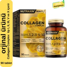 Nutraxin Collagen Complex 3'Lü 90 Tablet; Içerisinde Kolajen Tip I, Iı, Iıı, V Ve X Içerir