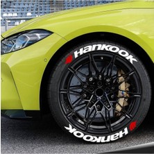 Hankook | Lastik Yazısı Yıkanabilir Oto Lastik Stickerı Arması 4 Adet