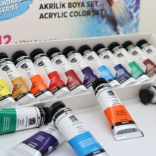 Colortone Sanat Boyaları Standart Seri Akrilik Boya 12X12 ml Set