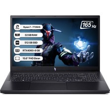 Acer Nitro V15 ANV15-41 Amd R7 7735HS 32GB 512GB SSD RTX4060-8GB Dos 15.6 Fhd 165Hz Notebook NH.QSFEY.003