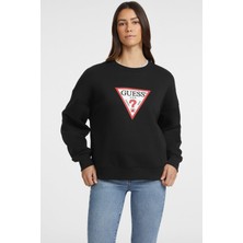 Kadın Gj Cn Os Iconıc Sweatshirt - Siyah