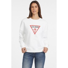 Kadın Gj Cn Os Iconıc Sweatshirt - Beyaz