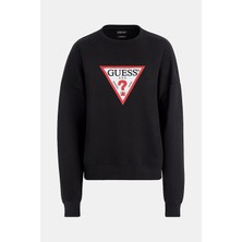 Kadın Gj Cn Os Iconıc Sweatshirt - Siyah