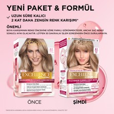 L'Oréal Paris Excellence Creme Saç Boyası - 8.1 Küllü Koyu Sarı