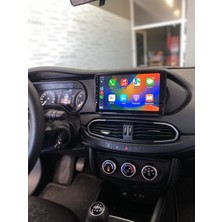 NAVECRON FIAT EGEA ANDROID MULTİMEDYA  Uyumlu 2/32 KABLOSUZ CARPLAY ANDROID AUTO GERİ GÖRÜŞ KAMERALI