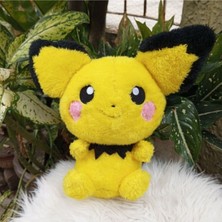 Takara Tomy Pichu Pikachu Evrimi Pokemon Peluş Oyuncak 25CM Ithal Gerçek Görünümlü Pokemon Go Pokemon United