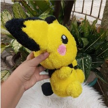 Takara Tomy Pichu Pikachu Evrimi Pokemon Peluş Oyuncak 25CM Ithal Gerçek Görünümlü Pokemon Go Pokemon United