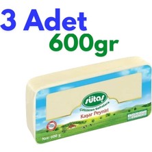 Sütaş 3 Adet Kaşar Peyniri 600G * 3 Paket