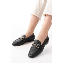 Budi Home 303 Siyah Toka Aksesuarlı Günlük Kadın Babet