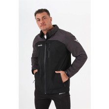 Diadora Elite - Unisex Siyah-Gri Spor Yağmurluk - Elitedd