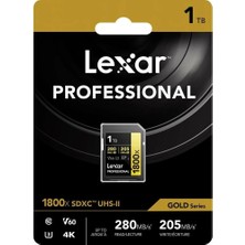 Lexar Professional 1tb 1800X 280MB/S 4K V60 Sd Hafıza Kartı