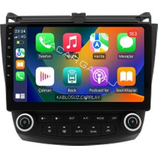 Navecron Honda Accord 2003-08 Uyumluandroıd Multimedya Gerçek 2/32 Kablosuz Carplay Androıd Geri Görüş Kamera