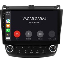 Navecron Honda Accord 2003-08 Uyumluandroıd Multimedya Gerçek 2/32 Kablosuz Carplay Androıd Geri Görüş Kamera