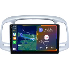 NAVECRON HYUNDAI ACCENT ERA 2006-2012 ANDROID MULTİMEDYA GERÇEK 2/32 KABLOSUZ CARPLAY GERİ GÖRÜŞ KAMERALI