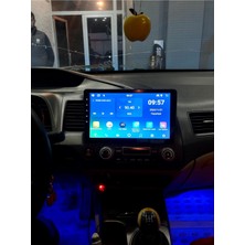 NAVECRON HONDA CIVIC  Uyumlu FD6 2006-12 ANDROID MULTİMEDYA GERÇEK 2/32 KABLOSUZ CARPLAY GERİ GÖRÜŞ KAMERALI