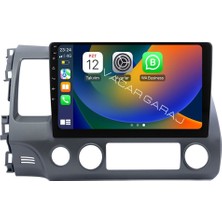 NAVECRON HONDA CIVIC  Uyumlu FD6 2006-12 ANDROID MULTİMEDYA GERÇEK 2/32 KABLOSUZ CARPLAY GERİ GÖRÜŞ KAMERALI