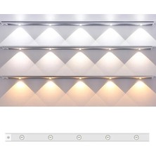 Gaman Mutfak Tezgah Aydınlatması Şarjlı 3 Renk Hareket Sensörlü Dolap İçi Lamba LED Bar 60 cm