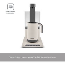 Homend Smart Royaltea Plus 2 In 1 Otomatik Çay ve Türk Kahve Makinesi Beyaz