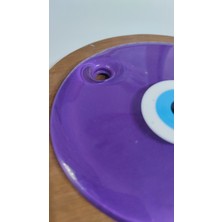 Poli Art Design Cam nazar boncuğu mor taş 13,5 cm. | dekoratif duvar süsü